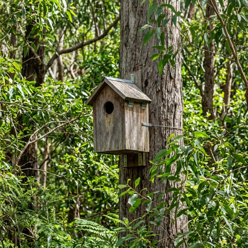 Animal nesting box installed as a humane alternative to a Roxburgh Park roof cavity